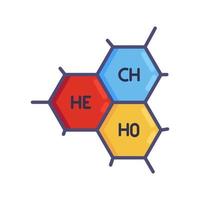 Abbildung der chemischen Elemente vektor