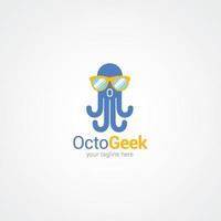 Oktopus-Logo-Vektor-Design-Illustration vektor