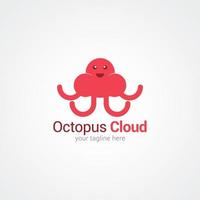 Oktopus-Logo-Vektor-Design-Illustration vektor