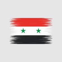 Pinselstrich der syrischen Flagge, Nationalflagge vektor