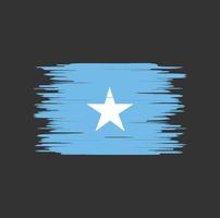 somalia flagga penseldrag, nationalflagga vektor
