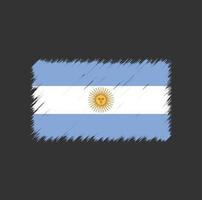 argentina flagga penseldrag vektor