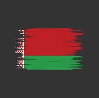 Pinselstrich mit belarussischer Flagge, Nationalflagge vektor