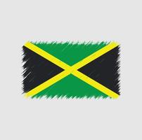 jamaica flagga penseldrag vektor