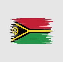 Vanuatu-Flagge Pinselstrich, Nationalflagge vektor