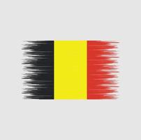 Pinselstrich mit belgischer Flagge, Nationalflagge vektor