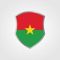 Burkina Faso-Flaggendesign vektor