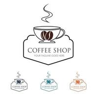 Coffeeshop-Logo vektor