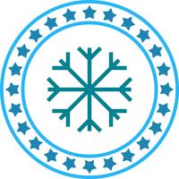 Vektor-Schneeflocken-Symbol vektor