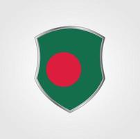 Design der Flagge von Bangladesch vektor