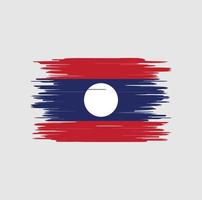 laos flagga penseldrag, nationalflagga vektor