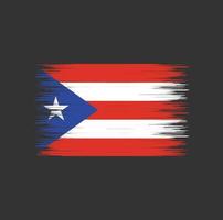 puerto rico flagge pinselstrich, nationalflagge vektor