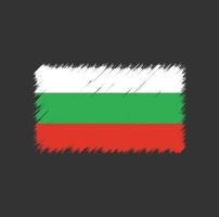 Bulgarien Flagge Pinselstrich vektor