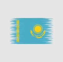 Kazakstans flagga penseldrag, nationell flagga vektor