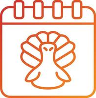 Thanksgiving-Icon-Stil vektor