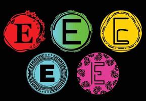E-Brief neues Logo und Icon-Design-Vorlagenbündel vektor