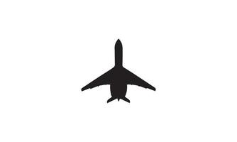 Flugzeug-Vektor-Illustration-Design schwarz und weiß vektor
