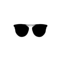 Vektorsymbol, einfache Brillensilhouette vektor