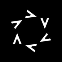 abstrakt modern symbol platt teknik vektor