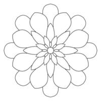 süße Mandalas. dekorative runde Doodle-Blume isoliert auf weißem Hintergrund. geometrische dekorative Ornamente im ethnisch-orientalischen Stil. vektor