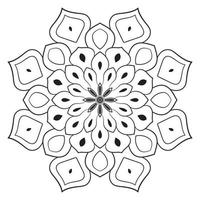 süße Mandalas. dekorative runde Doodle-Blume isoliert auf weißem Hintergrund. geometrische dekorative Ornamente im ethnisch-orientalischen Stil. vektor