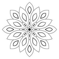 süße Mandalas. dekorative runde Doodle-Blume isoliert auf weißem Hintergrund. geometrische dekorative Ornamente im ethnisch-orientalischen Stil. vektor