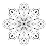 süße Mandalas. dekorative runde Doodle-Blume isoliert auf weißem Hintergrund. geometrische dekorative Ornamente im ethnisch-orientalischen Stil. vektor