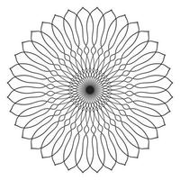 süße Mandalas. dekorative runde Doodle-Blume isoliert auf weißem Hintergrund. geometrische dekorative Ornamente im ethnisch-orientalischen Stil. vektor