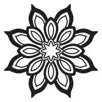 süße Mandalas. dekorative runde Doodle-Blume isoliert auf weißem Hintergrund. geometrische dekorative Ornamente im ethnisch-orientalischen Stil. vektor