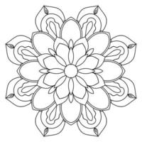 süße Mandalas. dekorative runde Doodle-Blume isoliert auf weißem Hintergrund. geometrische dekorative Ornamente im ethnisch-orientalischen Stil. vektor