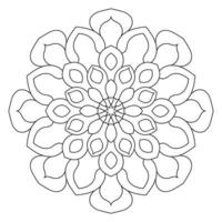 süße Mandalas. dekorative runde Doodle-Blume isoliert auf weißem Hintergrund. geometrische dekorative Ornamente im ethnisch-orientalischen Stil. vektor