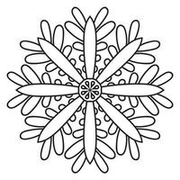 süße Mandalas. dekorative runde Doodle-Blume isoliert auf weißem Hintergrund. geometrische dekorative Ornamente im ethnisch-orientalischen Stil. vektor