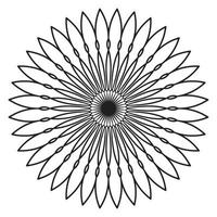 süße Mandalas. dekorative runde Doodle-Blume isoliert auf weißem Hintergrund. geometrische dekorative Ornamente im ethnisch-orientalischen Stil. vektor