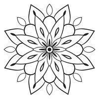 süße Mandalas. dekorative runde Doodle-Blume isoliert auf weißem Hintergrund. geometrische dekorative Ornamente im ethnisch-orientalischen Stil. vektor