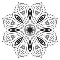 süße Mandalas. dekorative runde Doodle-Blume isoliert auf weißem Hintergrund. geometrische dekorative Ornamente im ethnisch-orientalischen Stil. vektor