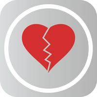 Vector Heart Break Icon