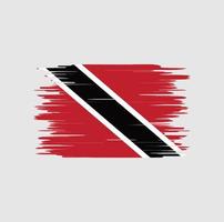 trinidad och tobagos flagga penseldrag, nationalflagga vektor