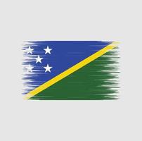 Salomonen Flagge Pinselstrich, Nationalflagge vektor