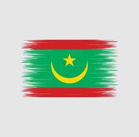 Mauretanien Flagge Pinselstrich, Nationalflagge vektor
