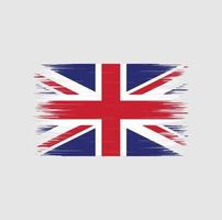 Pinselstrich der Flagge des Vereinigten Königreichs, Nationalflagge vektor