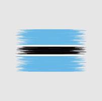 botswana flag pinselstrich, nationalflagge vektor