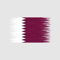 qatar flagga penseldrag, nationell flagga vektor