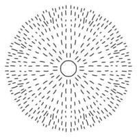 söt mandala. dekorativa runda doodle blomma isolerad på vit bakgrund. geometrisk dekorativ prydnad i etnisk orientalisk stil. vektor