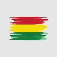 bolivia flagga penseldrag, nationalflagga vektor