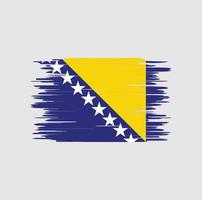 bosnien hercegovina flagga penseldrag, nationell flagga vektor