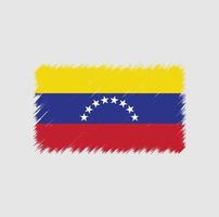 Venezuelas flagga penseldrag vektor