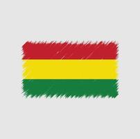 bolivia flagga penseldrag vektor