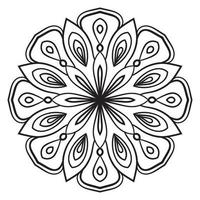 süße Mandalas. dekorative runde Doodle-Blume isoliert auf weißem Hintergrund. geometrische dekorative Ornamente im ethnisch-orientalischen Stil. vektor