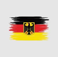Pinselstrich mit deutscher Flagge, Nationalflagge vektor