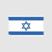 Israels flagga penseldrag vektor